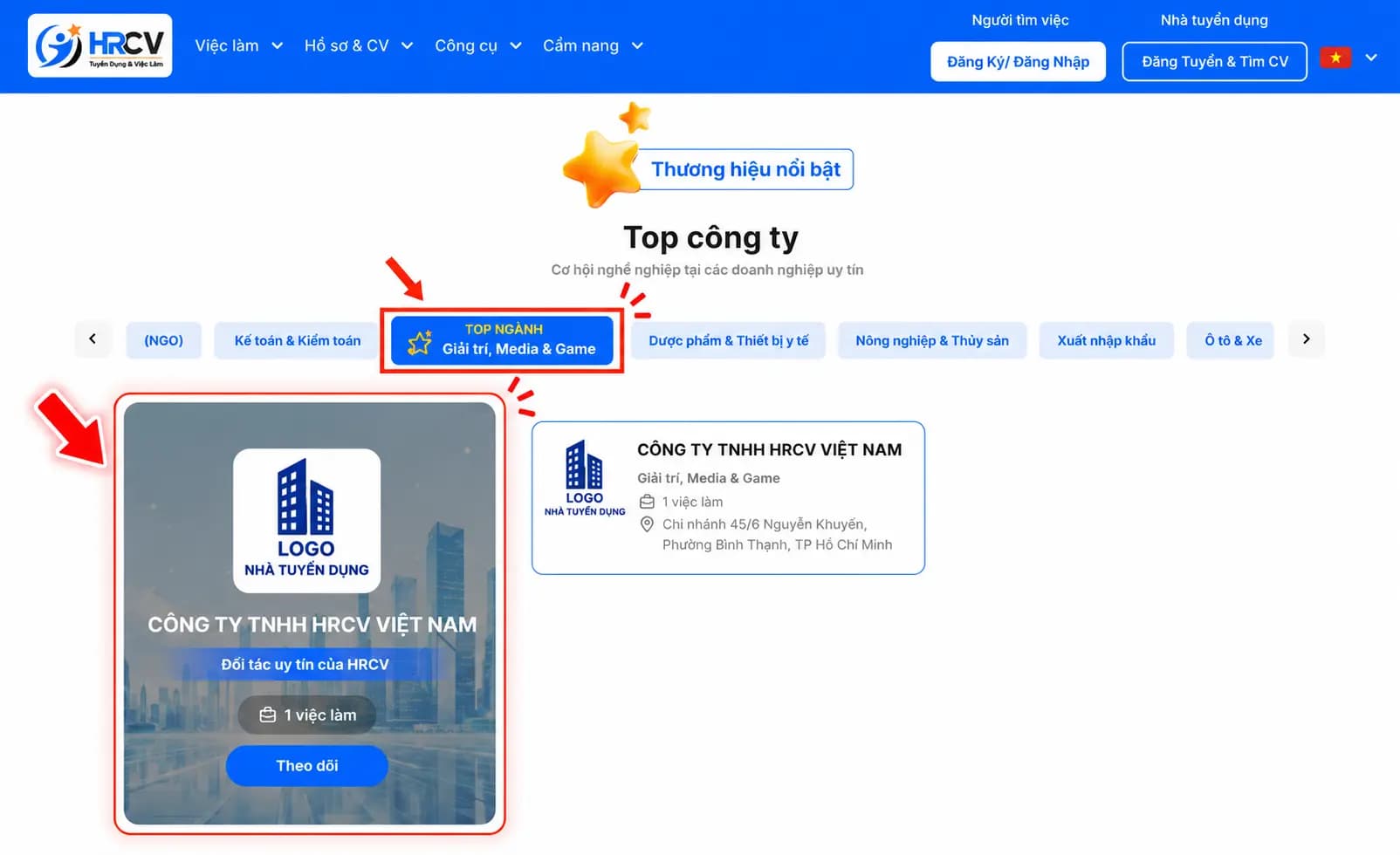 Thương Hiệu Logo Theo Ngành (chuyên mục ngành)